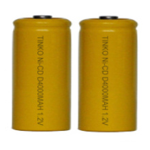Batterie rechargeable NI-CD taille D colis industriel du blister card embalage peut également être offert